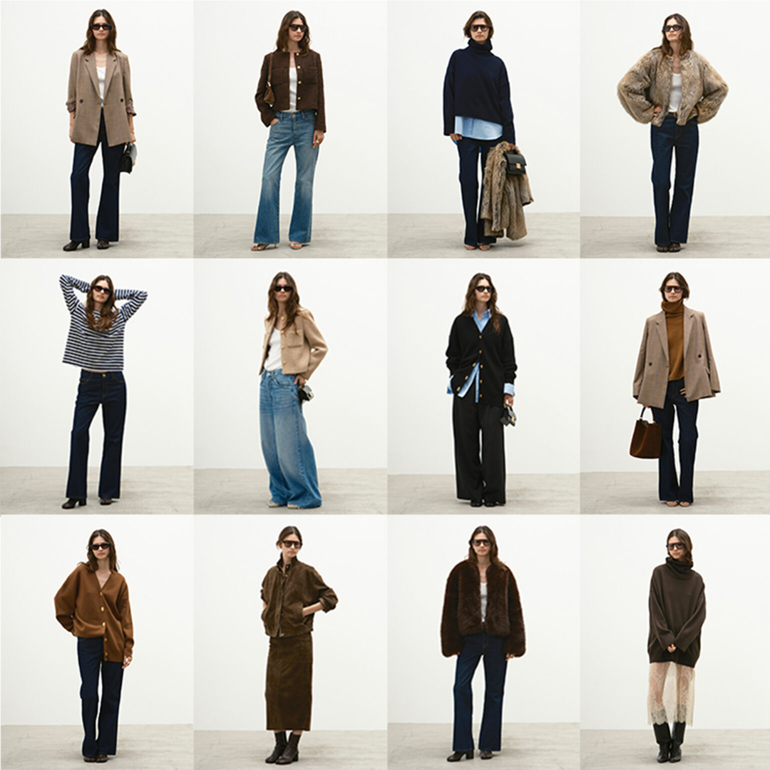 2613.爽やか！ドゥーズイエムクラス購入Lautreamont★白に黒のドットライン模様★後ろが長いブラウス★ロートレ・アモン Deuxieme Classe(ドゥーズィエムクラス) イージーパンツ 25-030